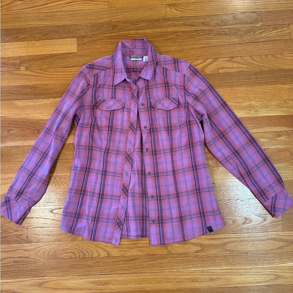 *New* L.L.Bean Women’s Snap Button Down (S) - Pink/Purple